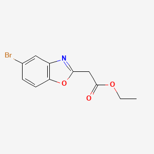 molecular formula C11H10BrNO3 B15174404 Ethyl 2-(5-bromobenzo[D]oxazol-2-YL)acetate 
