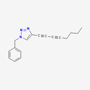 molecular formula C17H17N3 B15174426 1-Benzyl-4-(octa-1,3-diyn-1-yl)-1H-1,2,3-triazole CAS No. 920282-92-4