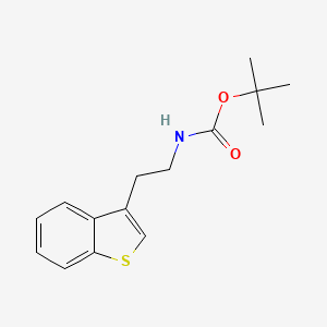 molecular formula C15H19NO2S B15174467 tert-Butyl [2-(1-benzothiophen-3-yl)ethyl]carbamate CAS No. 920506-44-1