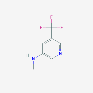 molecular formula C7H7F3N2 B151745 (5-(Trifluoromethyl)pyridin-3-YL)methanamine CAS No. 766513-53-5