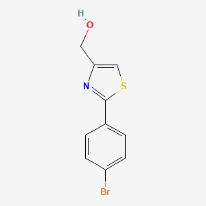 molecular formula C10H8BrNOS B1517450 (2-(4-Bromophenyl)thiazol-4-yl)methanol CAS No. 21160-53-2