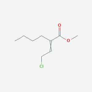 molecular formula C9H15ClO2 B15174502 Methyl 2-(2-chloroethylidene)hexanoate CAS No. 919087-52-8