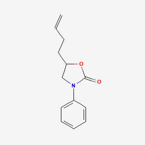 molecular formula C13H15NO2 B15174504 5-But-3-enyl-3-phenyl-1,3-oxazolidin-2-one 
