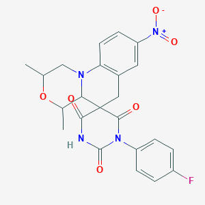 molecular formula C23H21FN4O6 B15174506 C23H21FN4O6 
