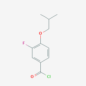 molecular formula C11H12ClFO2 B15174514 4-iso-Butoxy-3-fluorobenzoyl chloride 