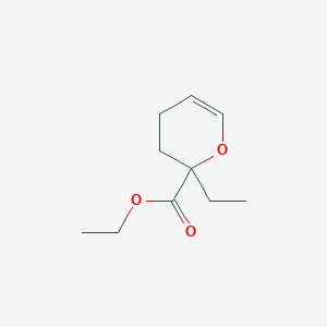 molecular formula C10H16O3 B15174525 ethyl 2-ethyl-3,4-dihydro-2H-pyran-2-carboxylate 
