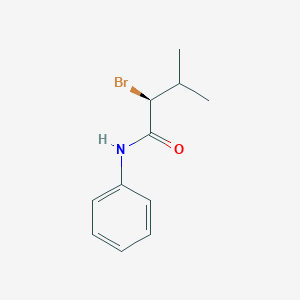molecular formula C11H14BrNO B15174544 (2S)-2-Bromo-3-methyl-N-phenylbutanamide CAS No. 920339-27-1