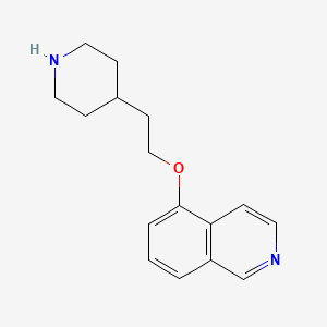 molecular formula C16H20N2O B15174545 5-(2-Piperidin-4-ylethoxy)isoquinoline 