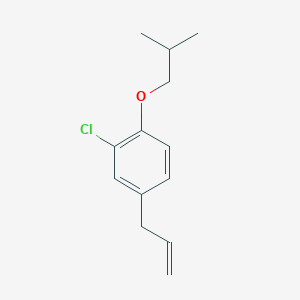 molecular formula C13H17ClO B15174578 3-(4-iso-Butoxy-3-chlorophenyl)-1-propene 