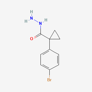 B1517461 1-(4-Bromophenyl)cyclopropane-1-carbohydrazide CAS No. 1098360-87-2