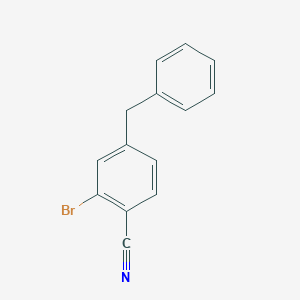molecular formula C14H10BrN B15174622 2-Bromo-4-(phenylmethyl)-benzonitrile 