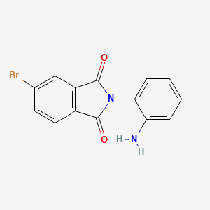 molecular formula C14H9BrN2O2 B1517465 2-(2-氨基苯基)-5-溴-2,3-二氢-1H-异吲哚-1,3-二酮 CAS No. 1098352-75-0