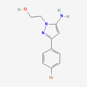 2-[5-amino-3-(4-bromophenyl)-1H-pyrazol-1-yl]ethan-1-ol