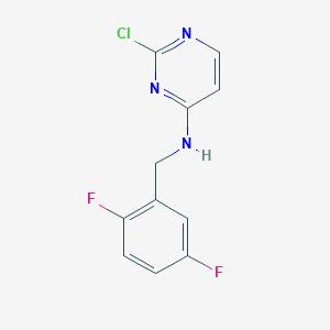 molecular formula C11H8ClF2N3 B15174670 2-Chloro-n-(2,5-difluorobenzyl)pyrimidin-4-amine 