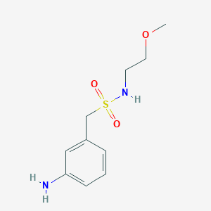 molecular formula C10H16N2O3S B1517470 C-(3-Amino-phenyl)-N-(2-methoxy-ethyl)-methanesulfonamide CAS No. 1073485-82-1