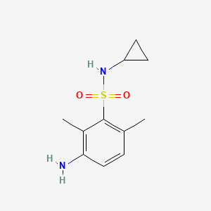 3-amino-N-cyclopropyl-2,6-dimethylbenzene-1-sulfonamide