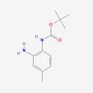 molecular formula C12H18N2O2 B1517472 tert-Butyl (2-amino-4-methylphenyl)carbamate CAS No. 885270-81-5