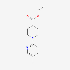 molecular formula C14H20N2O2 B15174742 Ethyl 1-(5-methylpyridin-2-yl)piperidine-4-carboxylate 