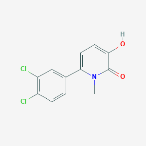 molecular formula C12H9Cl2NO2 B15174766 6-(3,4-Dichlorophenyl)-3-hydroxy-1-methylpyridin-2-one 