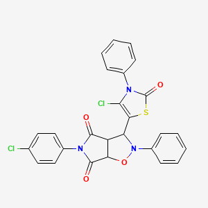 molecular formula C26H17Cl2N3O4S B15174782 C26H17Cl2N3O4S 