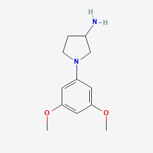 1-(3,5-Dimethoxyphenyl)pyrrolidin-3-amine