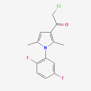 2-chloro-1-(1-(2,5-difluorophenyl)-2,5-dimethyl-1H-pyrrol-3-yl)ethan-1-one