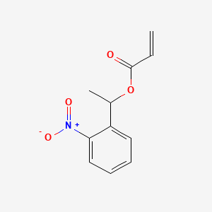 molecular formula C11H11NO4 B15174926 1-(2-Nitrophenyl)ethyl acrylate CAS No. 84041-65-6