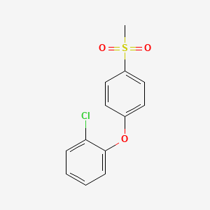molecular formula C13H11ClO3S B15174930 Benzene, 1-chloro-2-(4-(methylsulfonyl)phenoxy)- CAS No. 99902-92-8