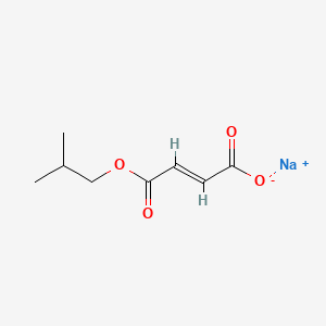 molecular formula C8H11NaO4 B15174965 Sodium isobutyl 2-butenedioate CAS No. 85099-22-5