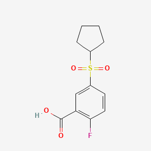 5-(Cyclopentanesulfonyl)-2-fluorobenzoic acid