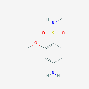 molecular formula C8H12N2O3S B1517498 4-amino-2-methoxy-N-methylbenzene-1-sulfonamide CAS No. 1094904-92-3