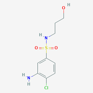 3-Amino-4-chloro-N-(3-hydroxypropyl)benzenesulfonamide