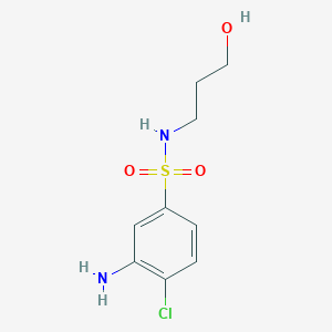 3-Amino-4-chloro-N-(3-hydroxypropyl)-benzenesulfonamide