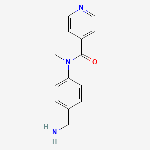molecular formula C14H15N3O B1517500 N-[4-(氨甲基)苯基]-N-甲基吡啶-4-甲酰胺 CAS No. 1095067-87-0