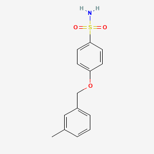 4-[(3-Methylphenyl)methoxy]benzene-1-sulfonamide