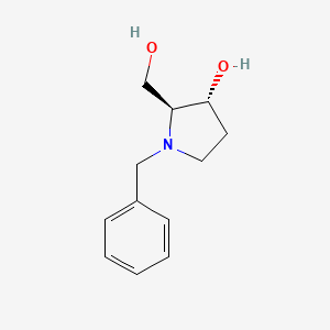 molecular formula C12H17NO2 B15175037 (2S,3R)-1-benzyl-2-(hydroxymethyl)pyrrolidin-3-ol CAS No. 921202-64-4