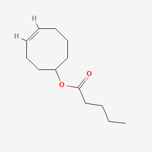molecular formula C13H22O2 B15175052 Cyclooct-4-en-1-yl valerate CAS No. 93964-69-3
