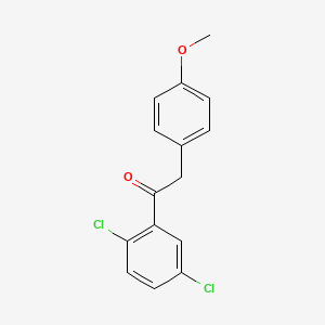 molecular formula C15H12Cl2O2 B1517507 1-(2,5-Dichlorophenyl)-2-(4-methoxyphenyl)ethan-1-one CAS No. 1098349-69-9