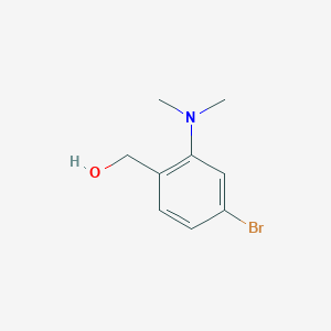 molecular formula C9H12BrNO B1517509 [4-Bromo-2-(dimethylamino)phenyl]methanol CAS No. 1099693-37-4