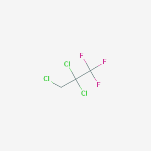 molecular formula C3H2Cl3F3 B151751 1,2,2-TRICHLORO-3,3,3-TRIFLUOROPROPANE CAS No. 134237-40-4