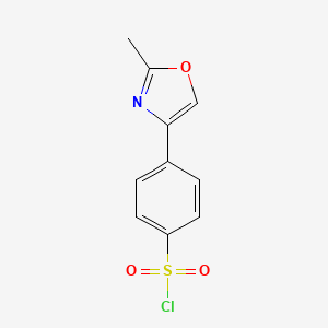 4-(2-methyl-1,3-oxazol-4-yl)benzene-1-sulfonyl chloride