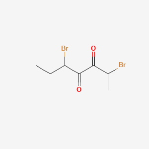 molecular formula C7H10Br2O2 B15175144 3,4-Heptanedione, 2,5-dibromo- CAS No. 73920-09-9