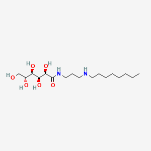 molecular formula C17H36N2O6 B15175157 N-[3-(Octylamino)propyl]-D-gluconamide CAS No. 93980-73-5