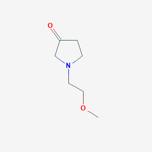 molecular formula C7H13NO2 B1517518 1-(2-Methoxyethyl)pyrrolidin-3-one CAS No. 1096881-66-1