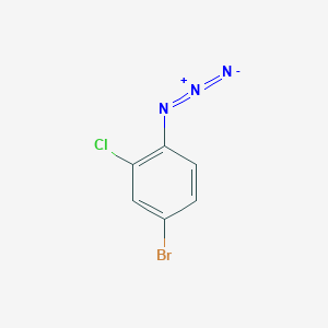 molecular formula C6H3BrClN3 B1517519 1-Azido-4-bromo-2-chlorobenzene CAS No. 1152943-47-9