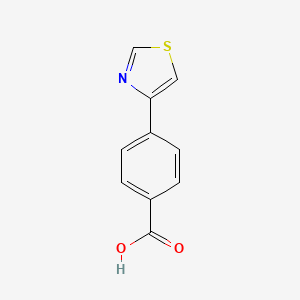 molecular formula C10H7NO2S B1517520 4-(Thiazol-4-yl)benzoic acid CAS No. 877758-98-0