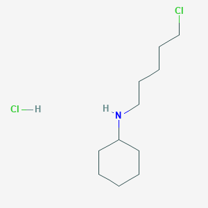 molecular formula C11H23Cl2N B15175202 N-(5-chloropentyl)cyclohexanamine CAS No. 6943-80-2