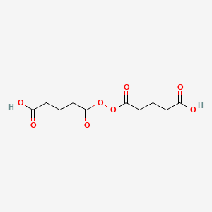 molecular formula C10H14O8 B15175220 Pentanoic acid, 5,5'-dioxybis[5-oxo- CAS No. 10195-54-7
