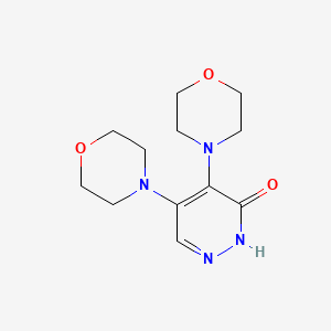 molecular formula C12H18N4O3 B15175225 Dimorpholinopyridazinone CAS No. 344770-47-4