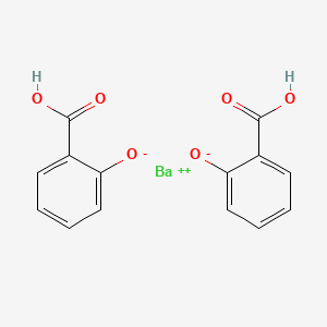 molecular formula C14H10BaO6 B15175252 Barium disalicylate CAS No. 5908-78-1